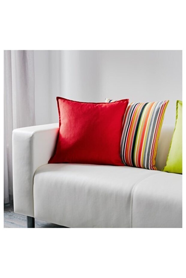 Kırmızı Minder Kılıfı - 3