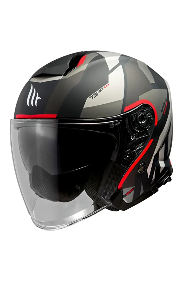 Helmet Thunder Sv Jet Bow A5 Black Matt Red - 1