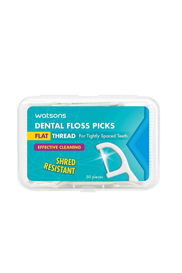 Flat Thread Dental Floss Picks 50'li - 1