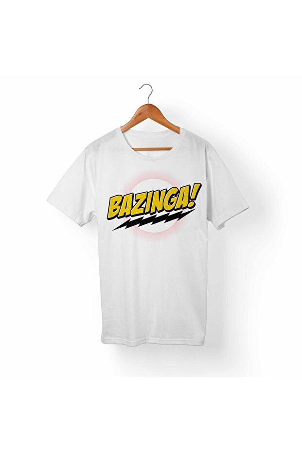 Unisex White The Big Bang Bazinga T-Shirt
