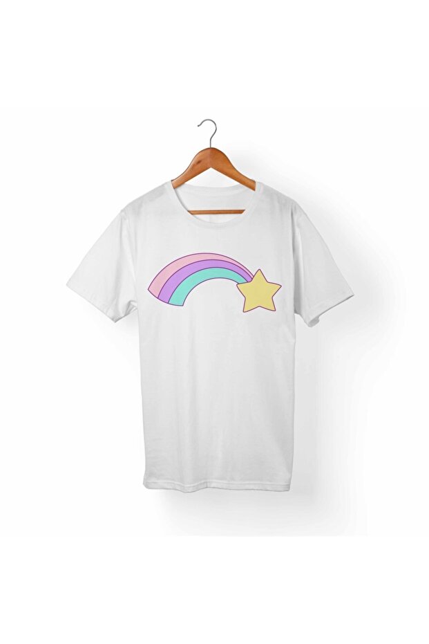 Unisex Kids White Unicorn T-Shirt
