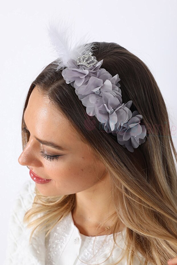 Women's Gray Lotus Maternity Crown