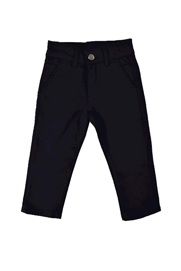 Boy's Black Linen Trousers