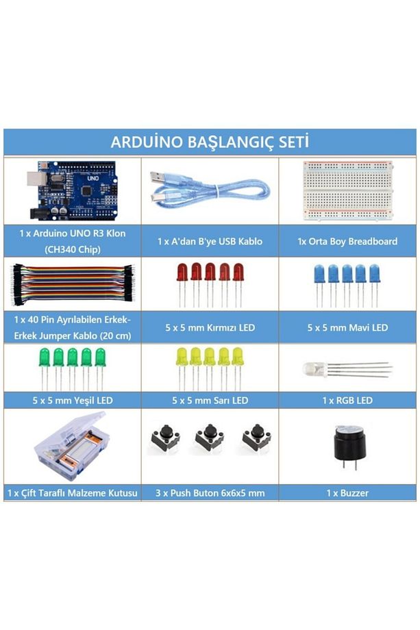 Arduino Başlangıç Seti (online Udemy Arduino Kursu Hediyeli) - 2