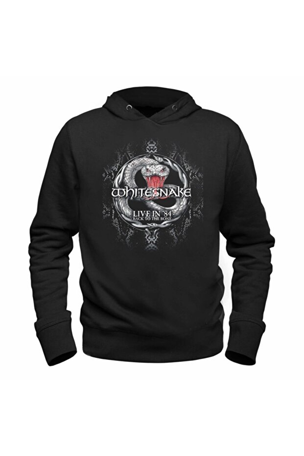 Unisex Kids Black Hooded Sweatshirt