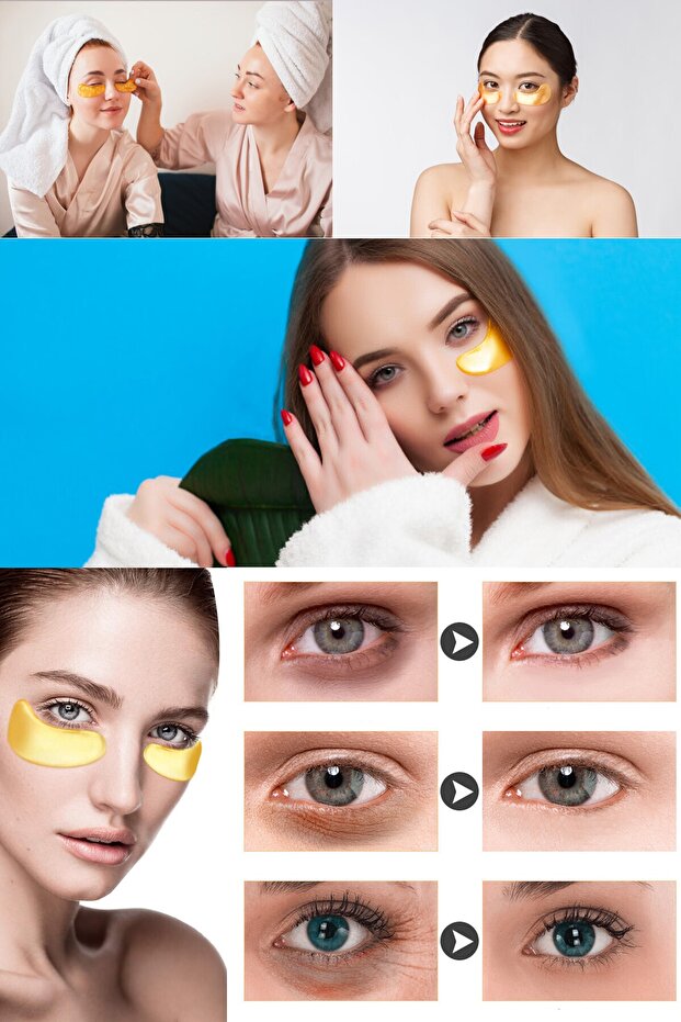 Xolo Gözaltı Altın Maske Kolajen Maske Gözaltı Morluk Gold Collagen