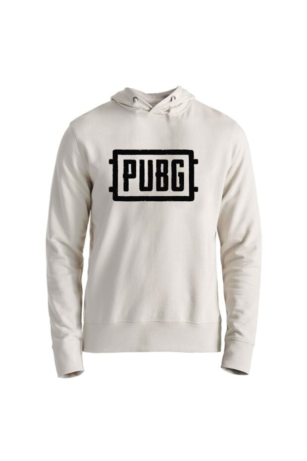 Unisex Kids Ecru Hooded Sweatshirt