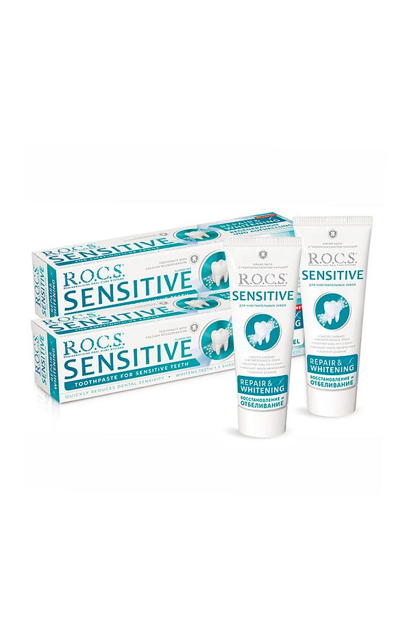 Rocs Sensıtıve Repaır & Whıte 75 Ml 2 Adet - 1