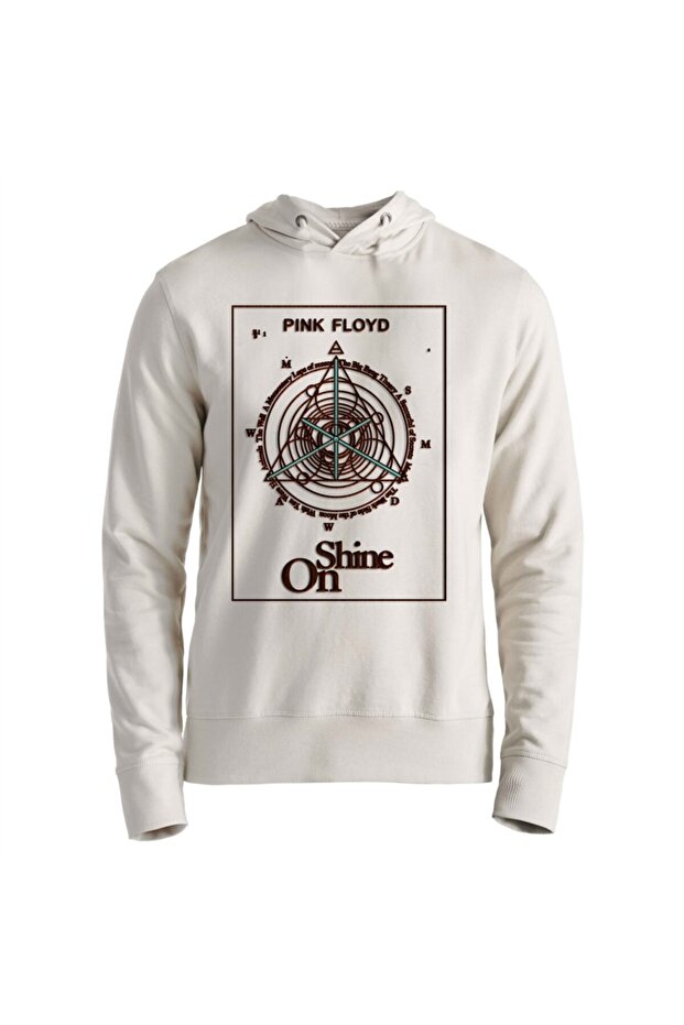 Unisex White Printed Sweatshirt