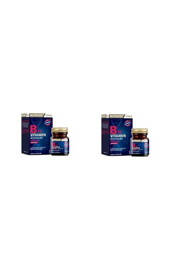 Vitamin B12 60 Capsules x2 (Helps Reduce Fatigue and Exhaustion)