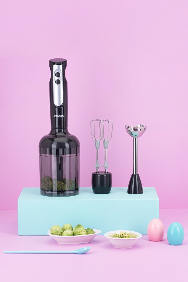 Powerpack Midi 4'lü Blender Set Siyah - 1