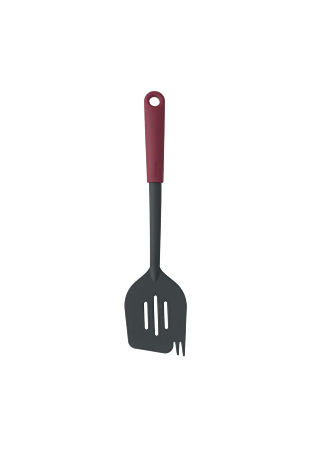Tasty+ Aubergine Red Spatula with Fork