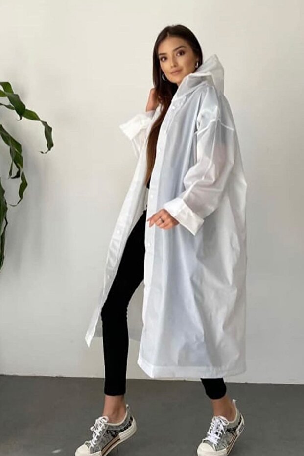 Hooded Raincoat Eva Fabric