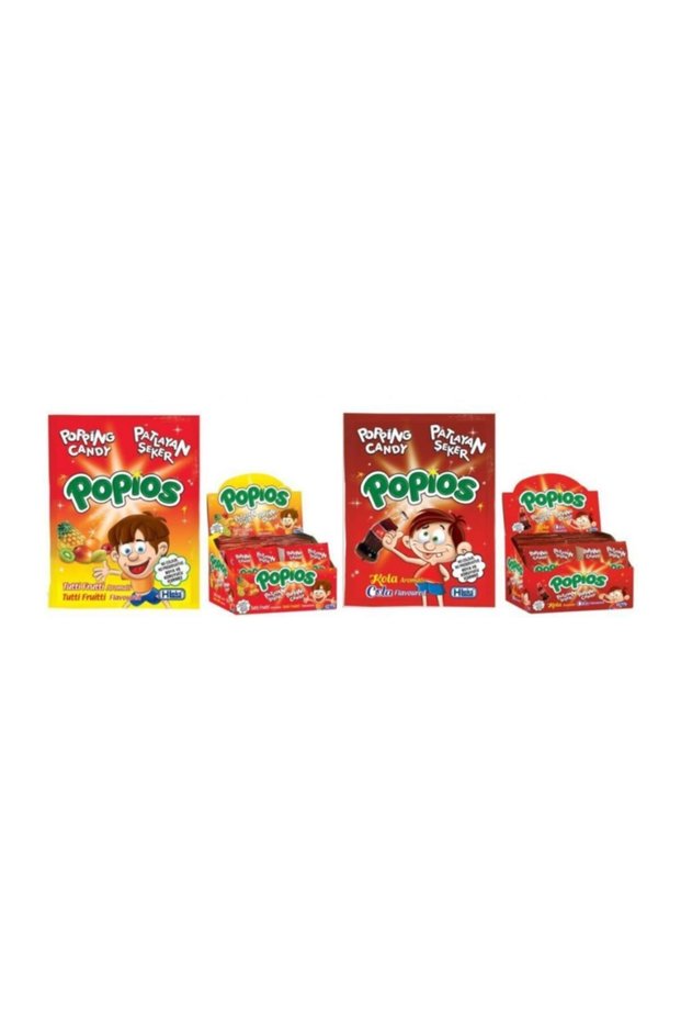 Tutti Frutti Exploding Candy Popios Coke - 4 Gr 40+40 Pieces