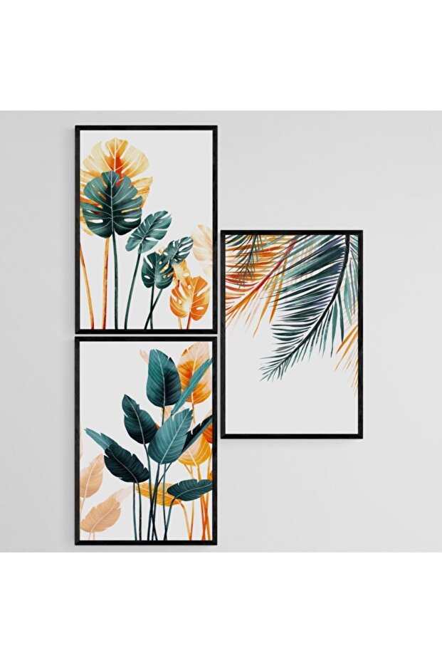 Çerçeveli Ahşap Tablo Seti 3 Prç - 4