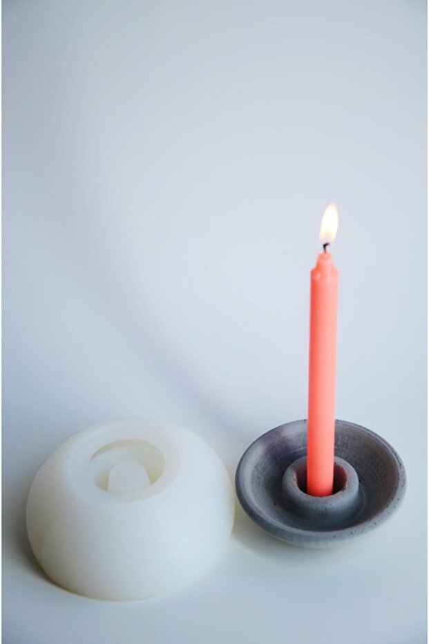 Şamdanlık Silikon Kalıbı (TEKLİ) - 5