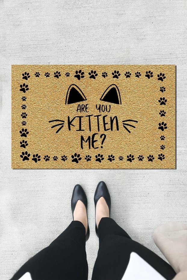 Kitten Me Door Mat Decorative Outdoor/Home/Bathroom/Kitchen/Bedroom/Entryway Door Mat