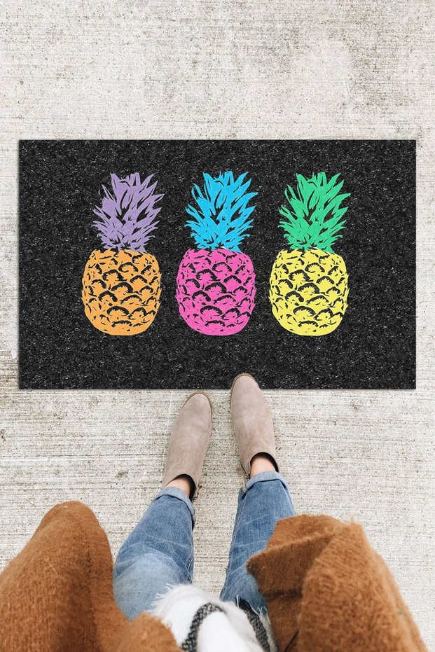 Colorful Pineapple Door Mat Decorative Door Mat Outdoor Mat Home Door Mat