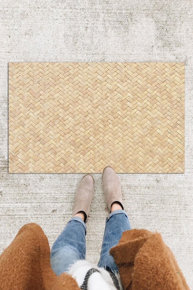 Wooden Printed Door Mat Decorative Door Mat Outdoor Mat Home Door Mat