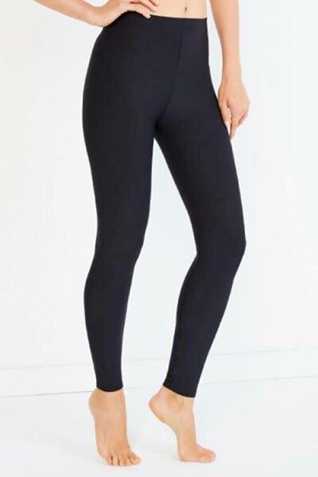 Women's Black Fleece Inner Thermal Tights
