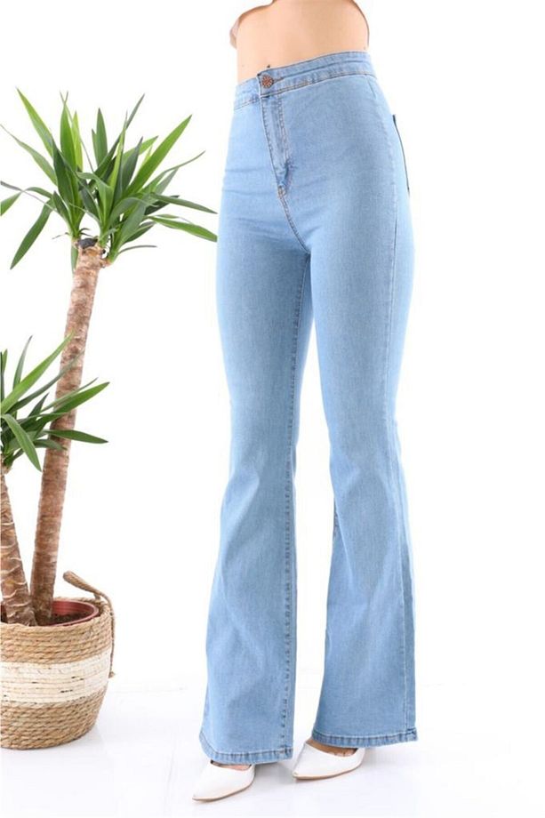 Kadın Tayt Model İspanyol Paça Pantolon - 4