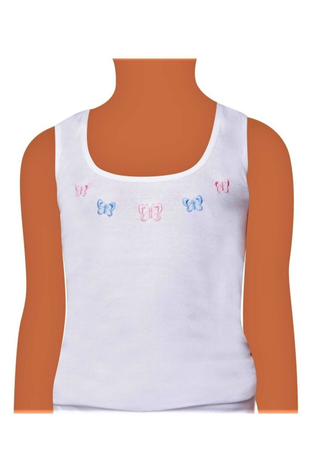 Meri Shop Girl's 3-Piece Gen. Strappy Ribbed Cotton Tank Top