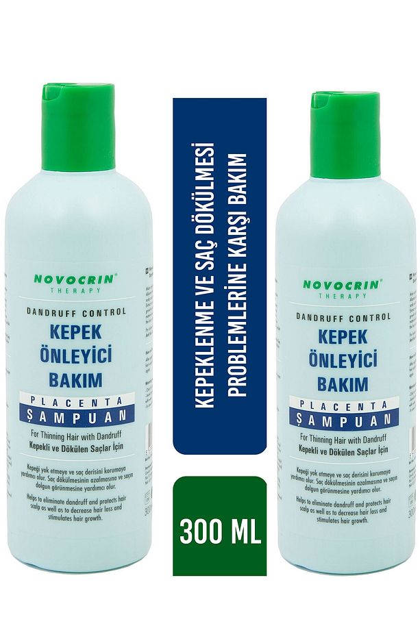 Placenta Kepekli Ve Dökülen Saçlar Için Şampuan 300 Ml 2 Adet Kepekli Ve Dökülen - 2