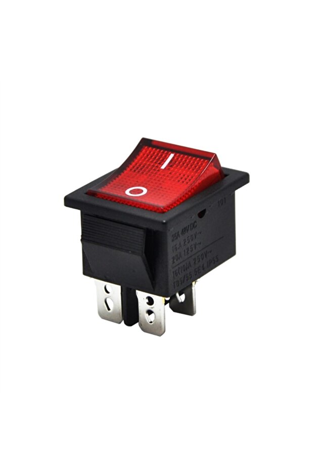 Geniş Işıklı Anahtar Kırmızı - 1