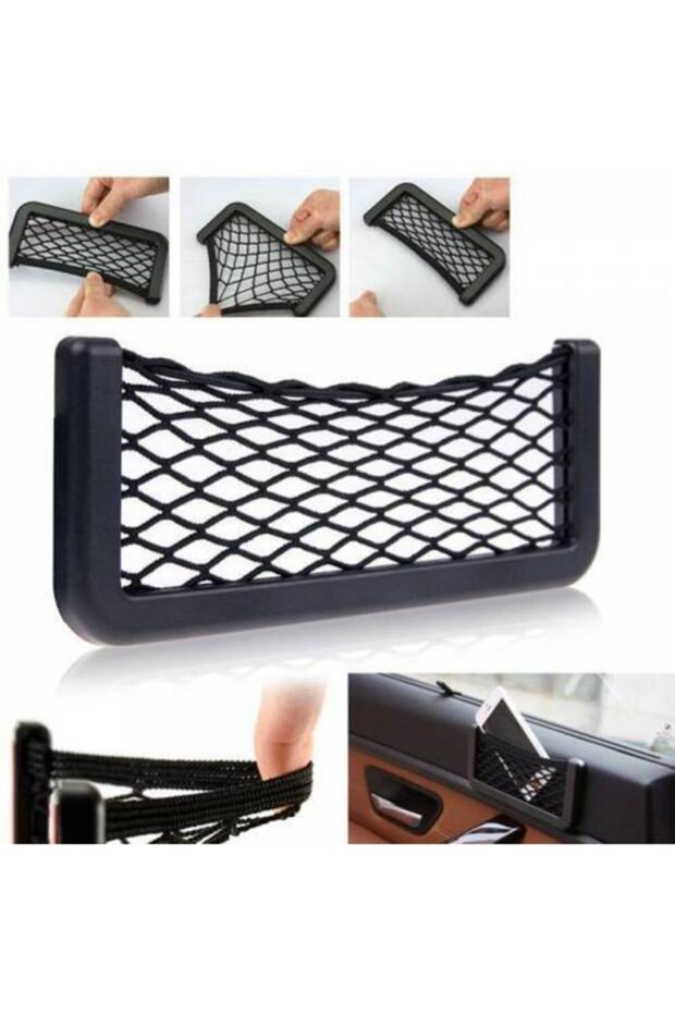 Automobile Mobile Phone and Material Net In-Vehicle Pocket - 1