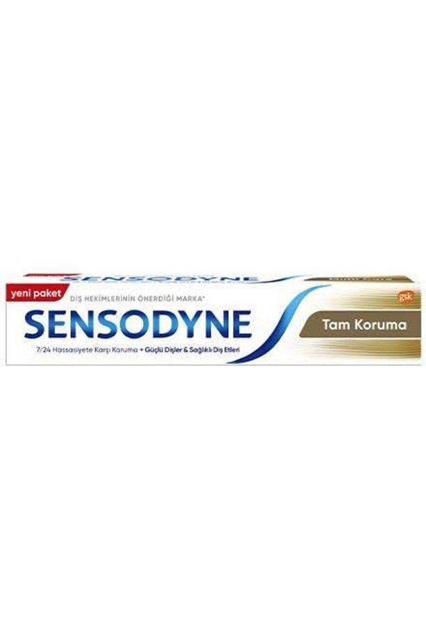 Protez Temizleyici Tablet 30 Naneli Krem Sensodyne Tam Koruma Diş Macunu 50ml Diş Fırça Soft - 4