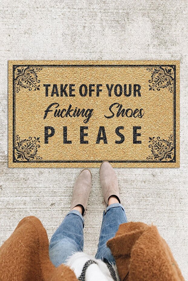 Please Door Mat Decorative Outdoor/Home/Bathroom/Kitchen/Bedroom/Entryway Door Mat