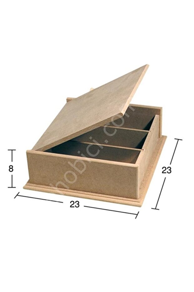 صندوق خشبي ثلاثي الأقسام (mdf) كائن Ku217