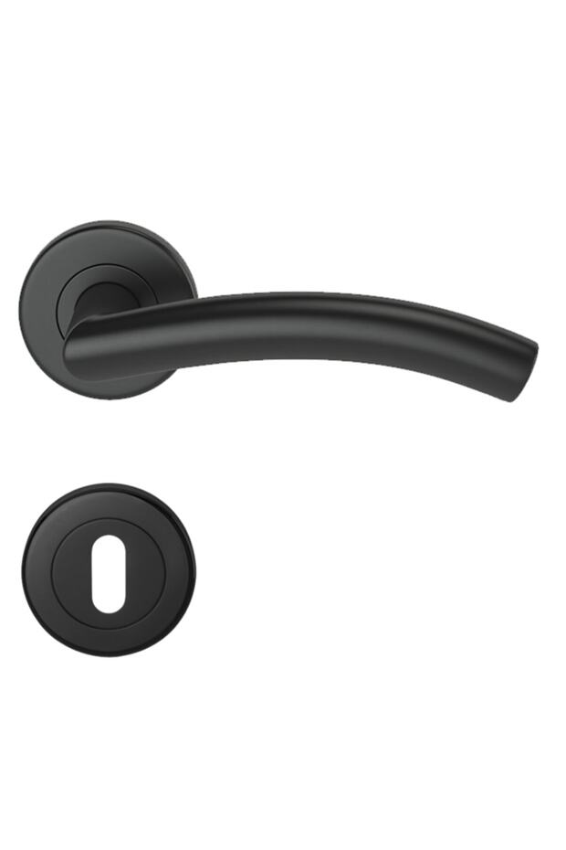 Condı 101E Static Black Badge Door Handle Black Badge Room (Tk)