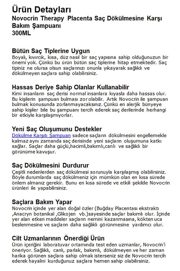 Placenta Dökülme Karşıtı Şampuan 300 Ml 2 Adet - 3