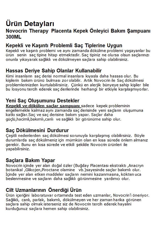 Placenta Kepekli Ve Dökülen Saçlar Için Şampuan 300 Ml 3 Adet - 3