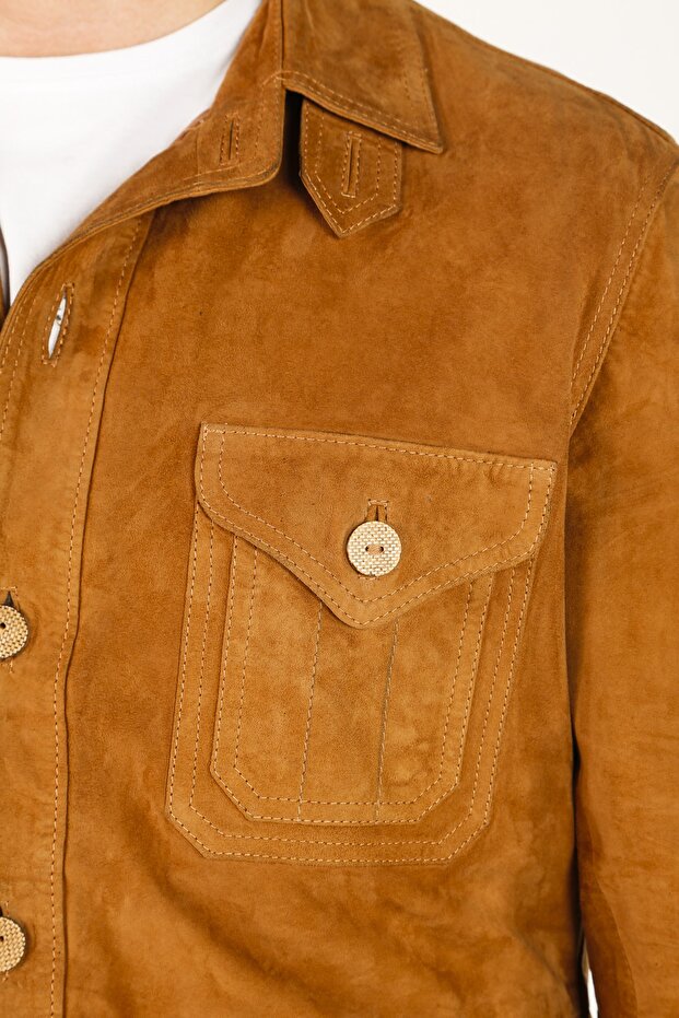 Hakiki Süet Gömlek - 8