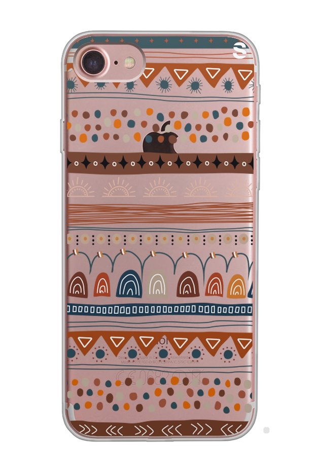Super Transparent Phone Case with Motif Art Design for iPhone 7 - 8