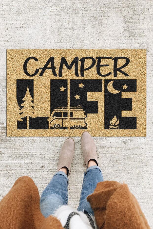 Camper Life Door Mat Decorative Outdoor/Home/Bathroom/Kitchen/Bedroom/Entryway Door Mat