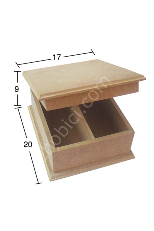 صندوق خشبي مكون من جزأين (mdf) كائن Ku221