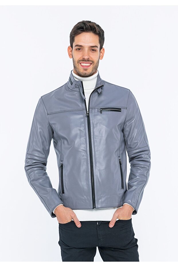 Men's Leather Jacket - 7