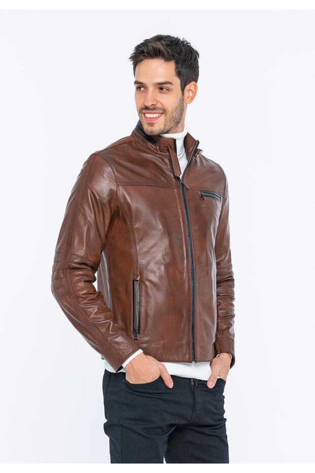 Erkek Deri Ceket - 5