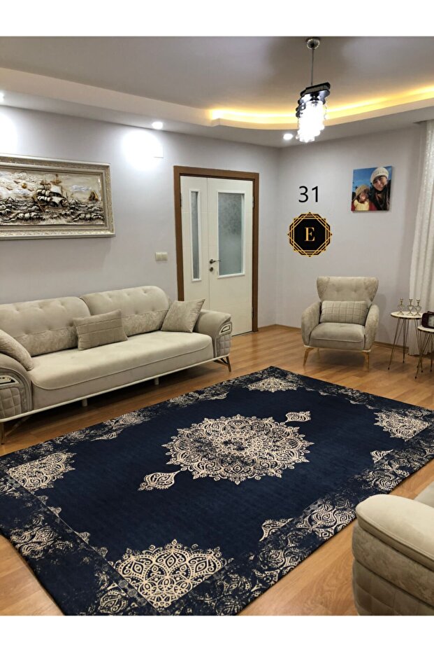 Velvet Fabric Elastic Rug Cover