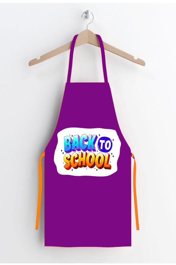 Purple Kids School Play Kitchen Apron