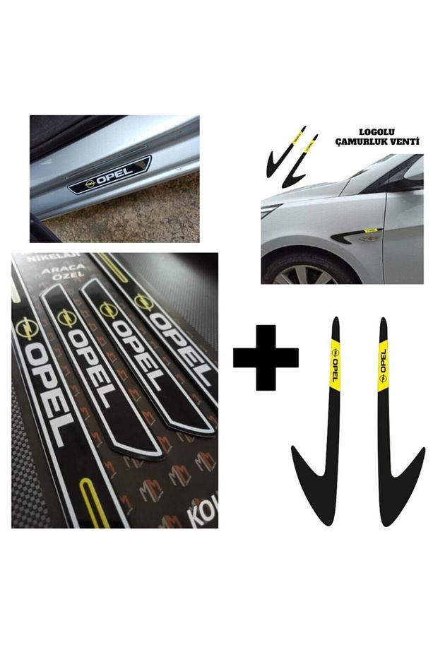 Opel Vectra B Kapı Eşiği + Logolu Çamurluk Venti Set - 1