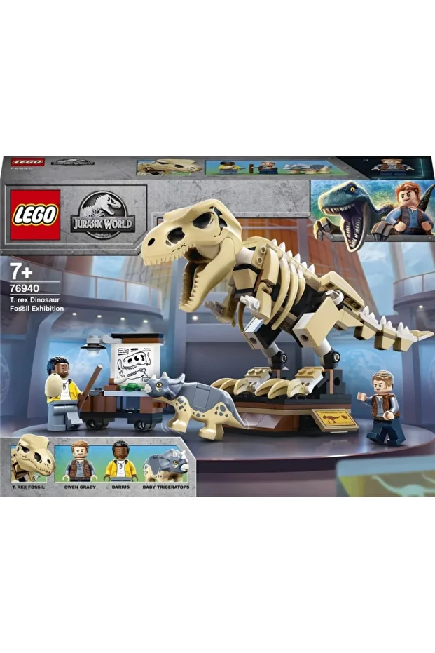 Jurassic World T. rex Dinozor Fosili Sergisi 76940 - Oyuncak Yapım Seti (198 Parça) - 2