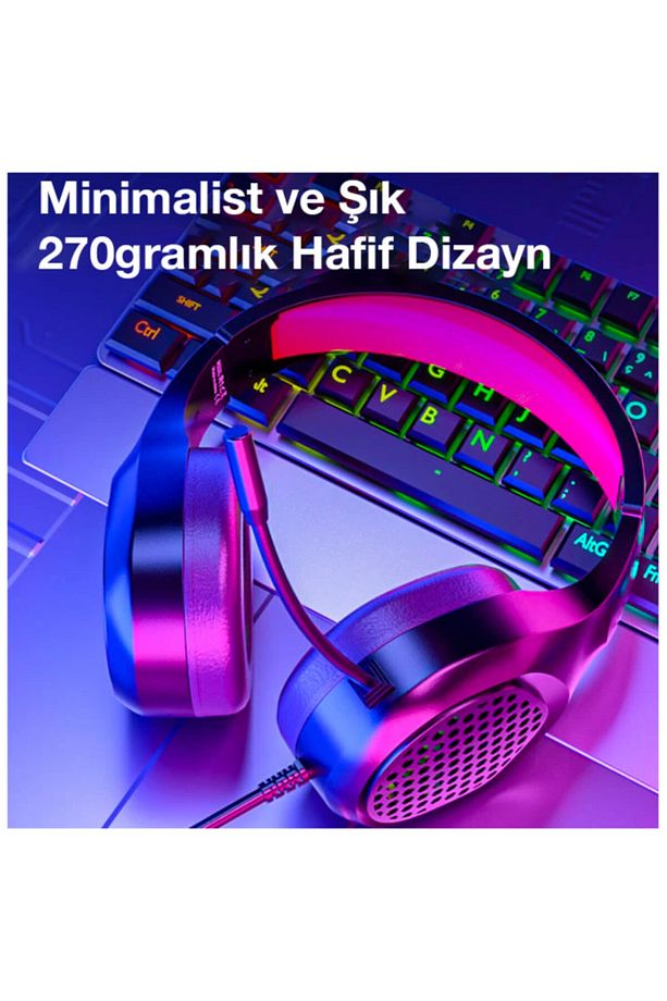 Xmowi R1 Gaming Mikrofonlu Rgb Oyuncu Kulaklığı Pc- Dizüstü Ve Ps4 Siyah,kırmızı - 3