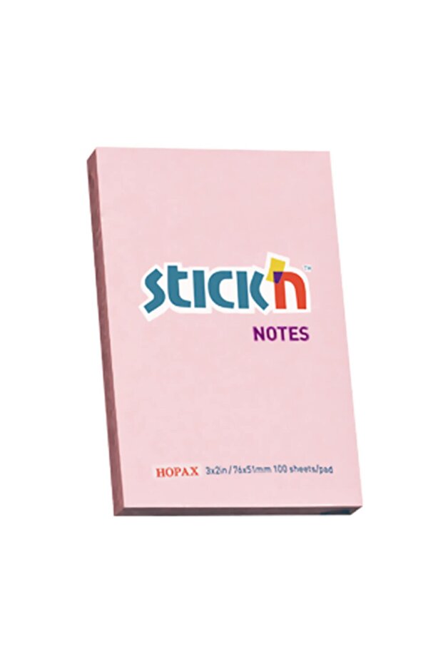 Pastel Pembe Yapışkanlı Not Kağıdı Stıckn 76x51 100 Yaprak - 2