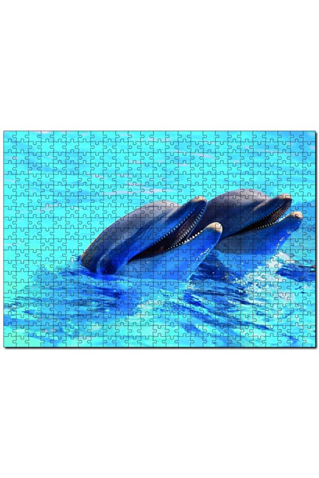 لغز الدلافين المزدوج 255 قطعة MDF (خشب)