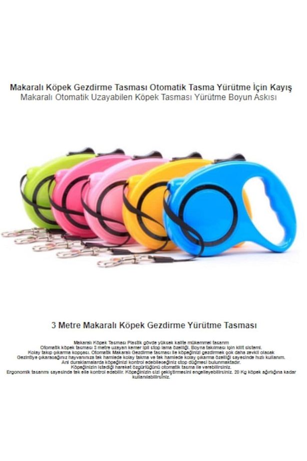 5 Metre Otomatik Makaralı Köpek Gezdirme Tasması Köpek Yürüyüş Aparatı Pup Style Yürütme Kayış - 4
