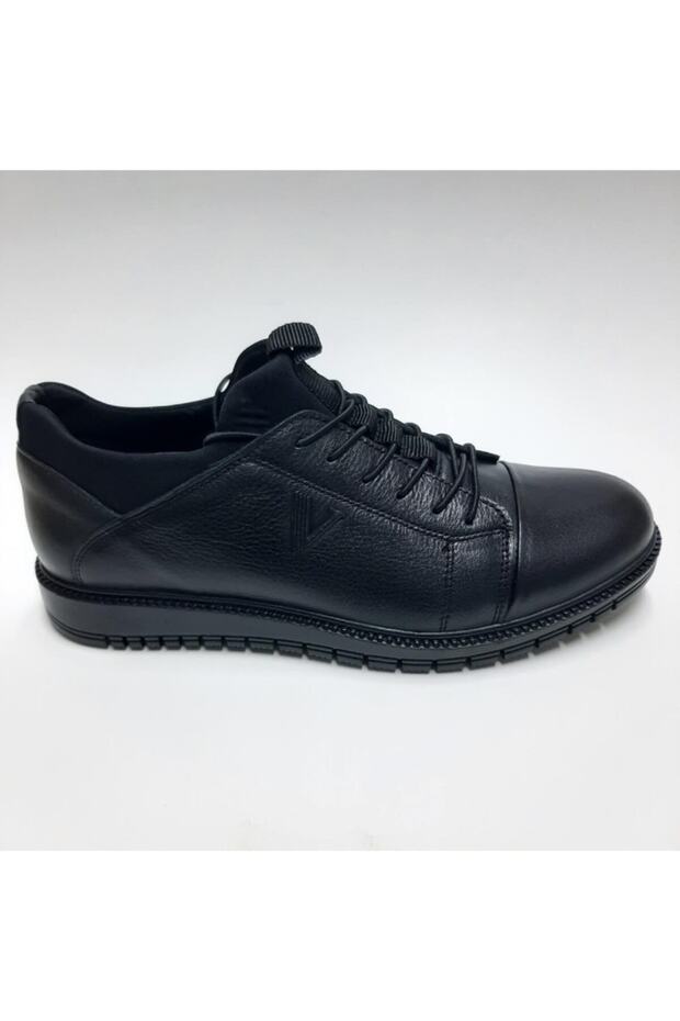Genuine Leather Casual Black Men's Shoes